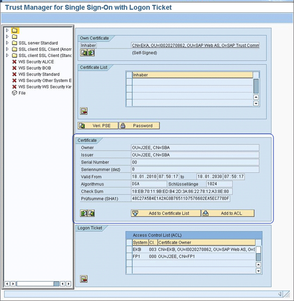 Set Up a Trusted Relationship Between SAP NetWeaver AS Java and